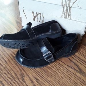 BOC Black suede leather loafers
